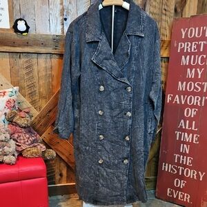 159 Heyson Stylish Double-Breasted Gauze Jacket